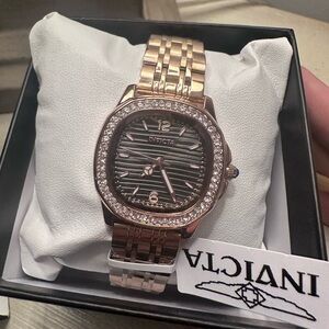 Invicta Women’s Rose Gold with Crystal Stones Watch